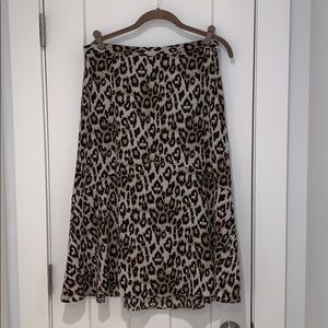 Banana Republic leopard print skirt